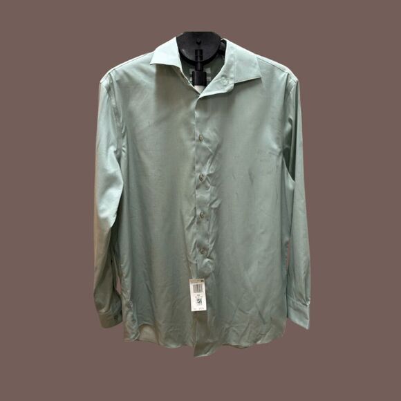 Calvin Klein Other - NWT Calvin Klein Steel+ Men’s Sage Solid Dress Shirt L